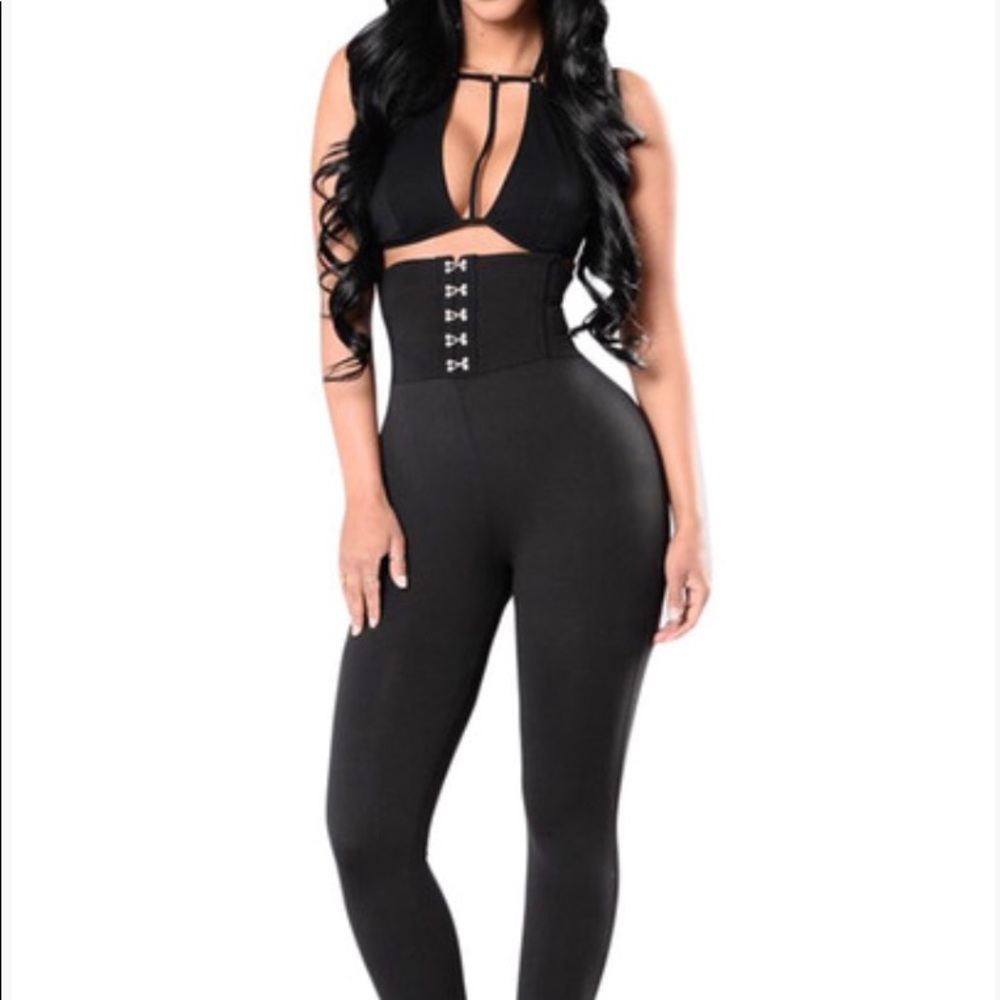 MORE SIZES‼️Corset Belt High Waist Leggings - Picture 7 of 8